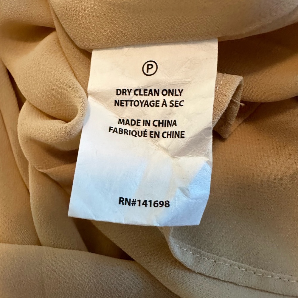 NWT Ramy Brook Beige Ruffled Maxi Dress - Picture 14 of 14